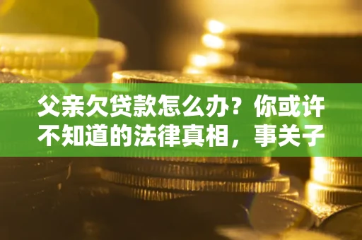 北京父亲欠贷款怎么办？你或许不知道的法律真相，事关子女未来