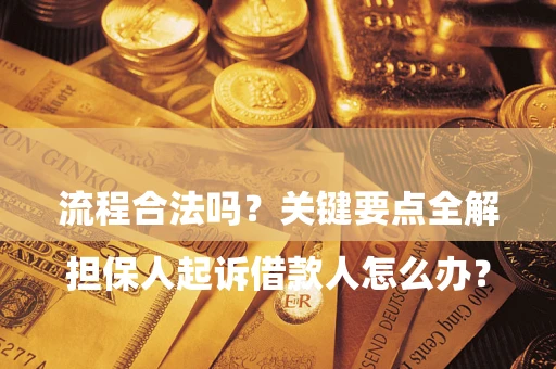 北京

担保人起诉借款人怎么办？流程合法吗？关键要点全解析
